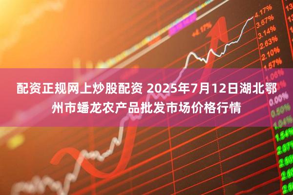 配资正规网上炒股配资 2025年7月12日湖北鄂州市蟠龙农产品批发市场价格行情